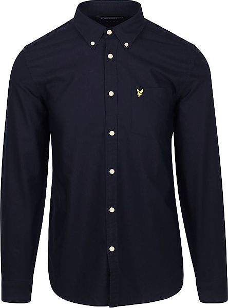 Lyle & Scott Shirt Plain Oxford Navy - Größe S günstig online kaufen
