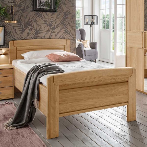 Komfortbett aus Eiche teilmassiv Made in Germany günstig online kaufen