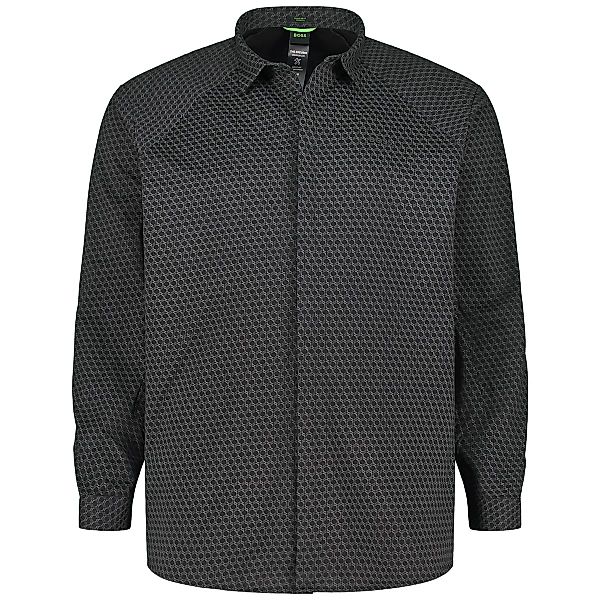 BOSS Freizeithemd mit Stretch, atmungsaktiv Farbe anthrazit Größe: 4XL günstig online kaufen