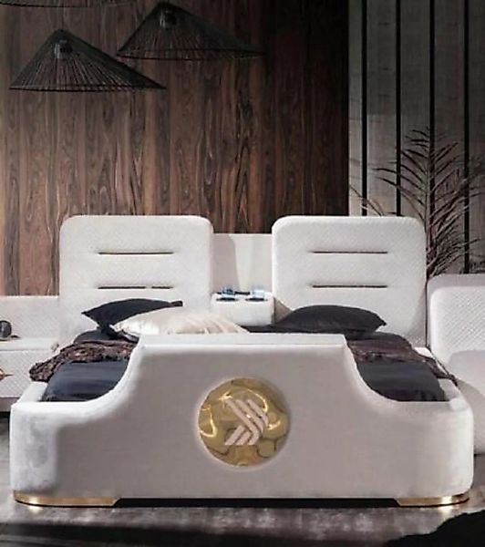 JVmoebel Bett Doppelbett Modern Luxus Hocker Multifunktion Design Polster S günstig online kaufen