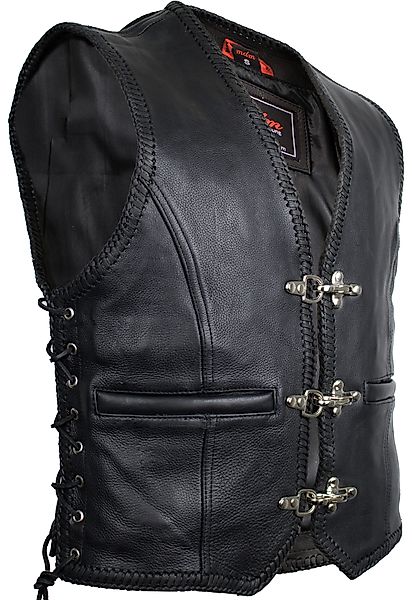 MDM Lederweste Herren Biker Lederkutte mit günstig online kaufen