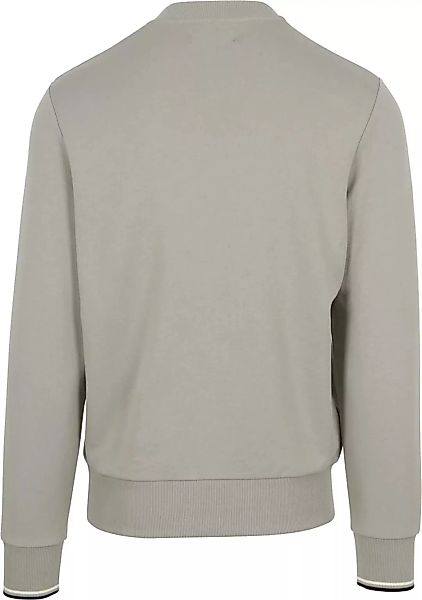 Fred Perry Sweater Logo Limestone Grau - Größe M günstig online kaufen