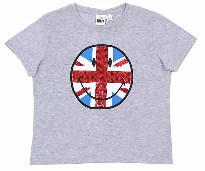 Sarcia.eu Kurzarmbluse Graues T-Shirt mit Pailletten SMILEY 3XL günstig online kaufen