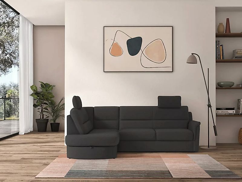 sit&more Ecksofa "Panini L-Form", wahlweise mit Bettfunktion und Bettkasten günstig online kaufen