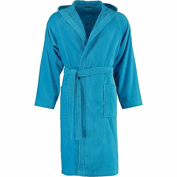 Vossen Bademäntel unisex Kurzmantel mit Kapuze Texas - Farbe: turquoise - 5 günstig online kaufen