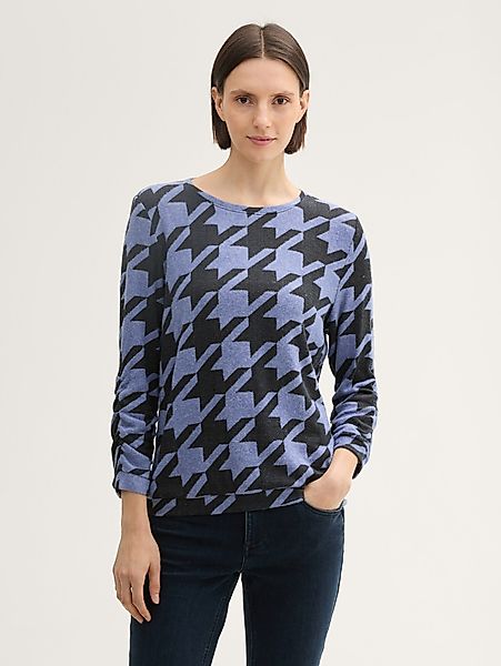 TOM TAILOR 3/4-Arm-Shirt Gemustertes 3/4-Arm-Shirt Gemustertes günstig online kaufen