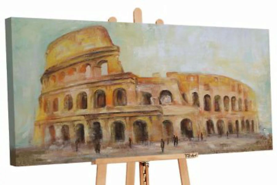 YS-Art™ "Gemälde Acryl ""Colosseum"" handgemalt auf Leinwand 130x70 cm" bra günstig online kaufen