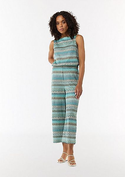 comma Culotte Hose Gestrickte Culotte mit Wide Leg und Elastikbund günstig online kaufen