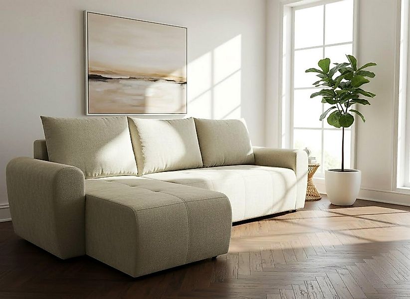 Home affaire Ecksofa Nortrud-Chester, 241 cm, L-Form, mit Schlaffunktion u. günstig online kaufen