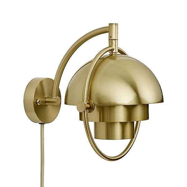GUBI Wandleuchte Multi-Lite, messingfarben, Metall, G9 günstig online kaufen