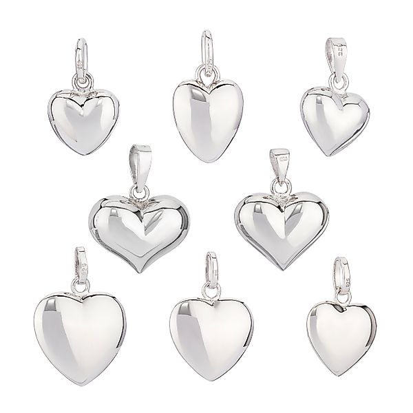 NKlaus Kettenanhänger 12x11mm Herz Kettenanhänger massiv günstig online kaufen