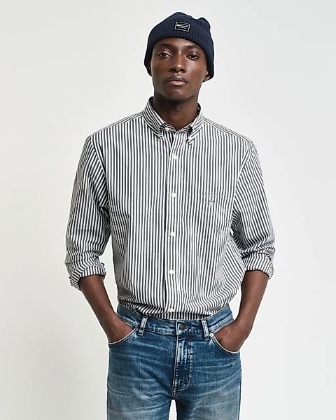 Gant Langarmhemd "REG POPLIN STRIPE SHIRT" günstig online kaufen