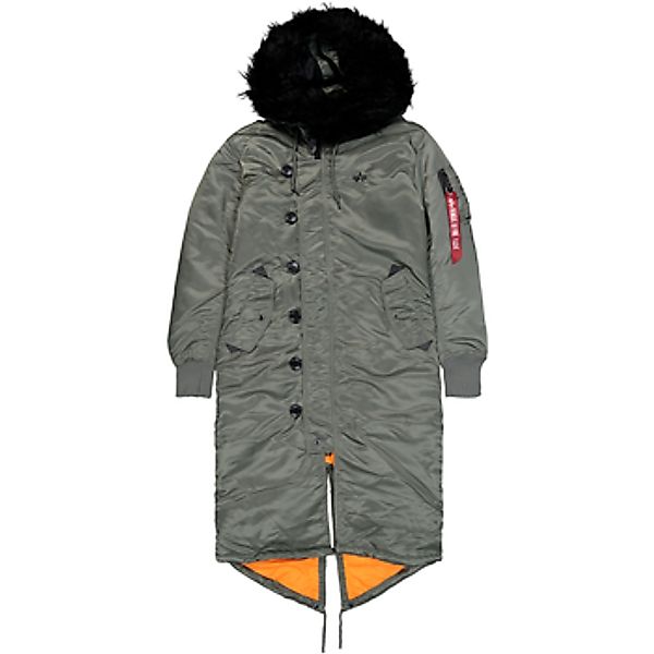 Alpha Industries  Parkas Long Fishtail Women - vintage green günstig online kaufen