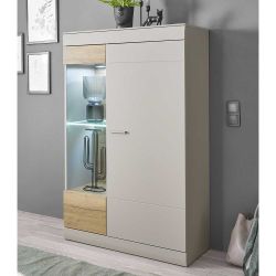 Esszimmer Highboard mit Glastür links modernem Design günstig online kaufen