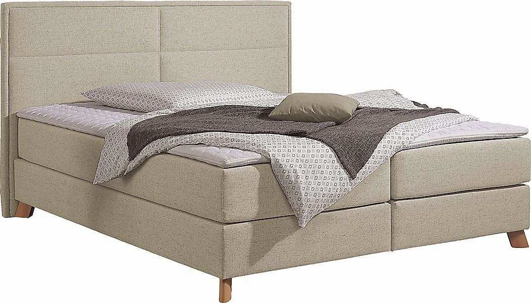 Home affaire Boxspringbett »Caria« in 5 Breiten, 3 Matratzen-Ausführungen, günstig online kaufen