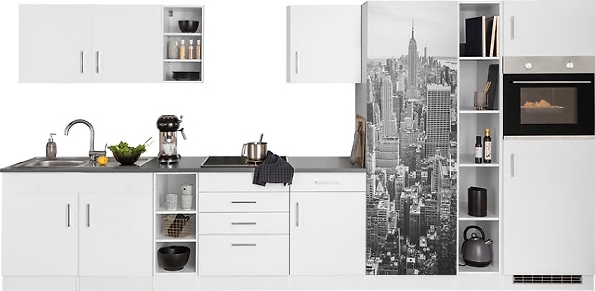 KOCHSTATION Küchenzeile »KS-Paris – Küchen mit einzigartigen Fotomotiven au günstig online kaufen