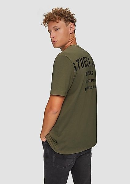 QS Kurzarmshirt T-Shirt mit Front- und günstig online kaufen