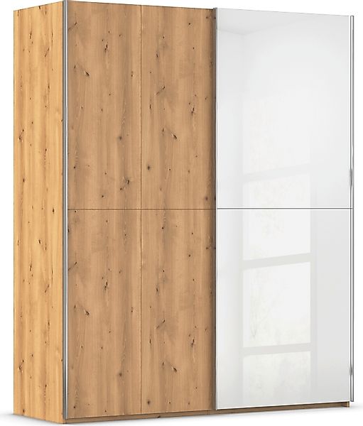 rauch Schwebetürenschrank "Scale-WOOD", edle geteilte Front in massiver Ast günstig online kaufen