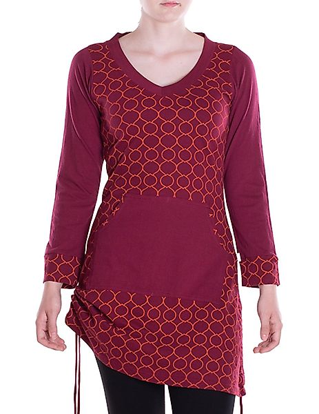 Vishes Langarmshirt Leichtes Langarmshirt-Kleid Kurze Damen günstig online kaufen