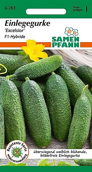 SAMEN PFANN Gemüsesamen Einlegegurke, Excelsior F1 - Gurken-Samen Saatgut S günstig online kaufen