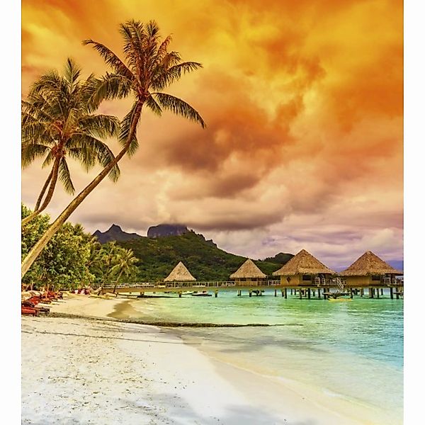 Fototapete POLYNESIA  | MS-3-0211 | Orange | Digitaldruck auf Vliesträger günstig online kaufen