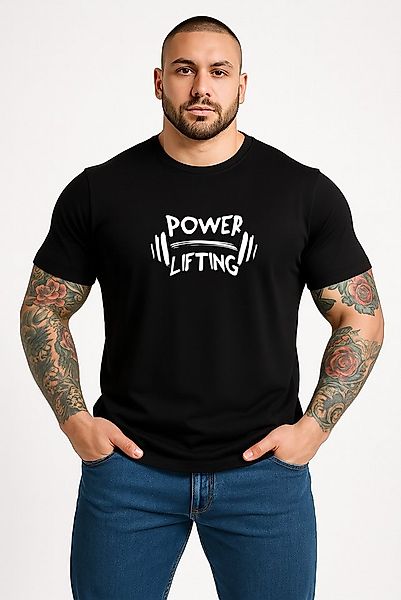 Banco T-Shirt Herren Kurzarm Fitness Sport Rundhals - Power Lifting Rundhal günstig online kaufen