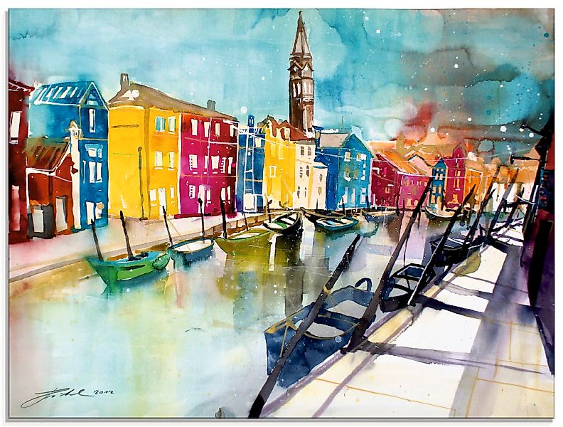 Artland Glasbild "Venedig Bunt" Italien 1 Stk. tlg. in verschiedenen Größen günstig online kaufen