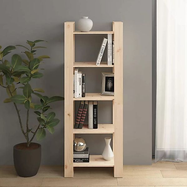 Vidaxl Bücherregal/raumteiler 60x35x160 Cm Massivholz günstig online kaufen