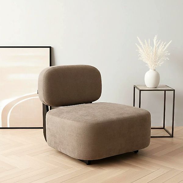 Home affaire Loungesessel "LIORAN Designsessel mit filigranem Holzgestell" günstig online kaufen