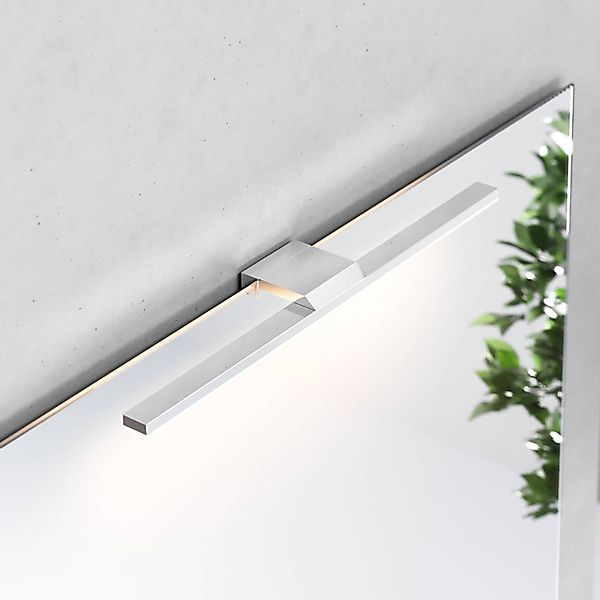 LED-Spiegelleuchte Triga IP44, chrom, 40cm, 3.000K günstig online kaufen