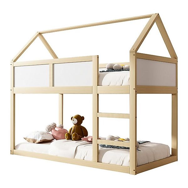 HAUSS SPOLE Etagenbett Kinderbett 90x200 cm, niedriges Etagen-Einzelbett mi günstig online kaufen