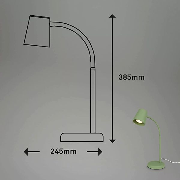 Briloner Leuchten Tischleuchte LED Tischlampe Kippschalter günstig online kaufen