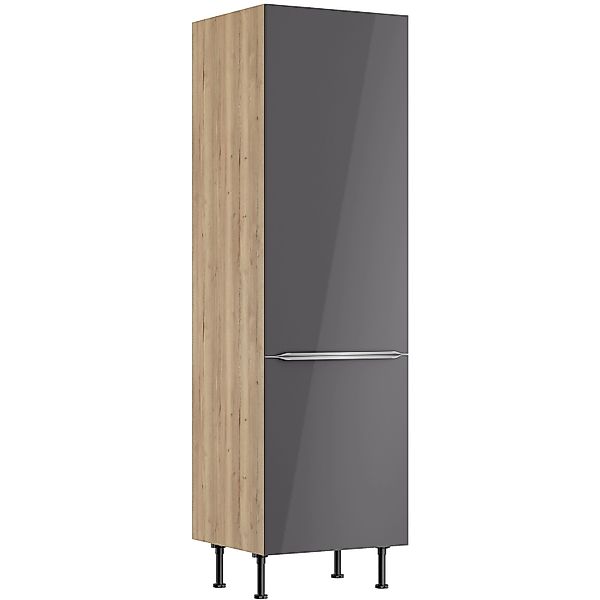 Optifit Küchen-Hochschrank Linus984 60cm x 211,8cm x 58,4cm Anthrazit-Wilde günstig online kaufen
