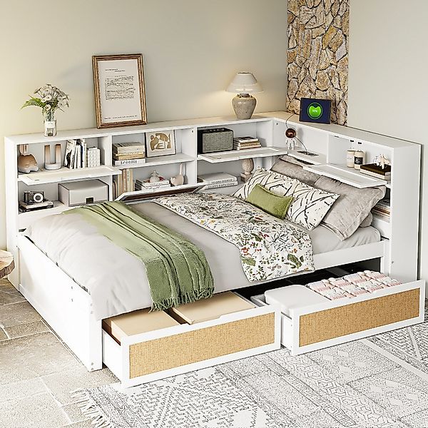 Ulife Stauraumbett Daybett Holzbett Einzelbett Kinderbett günstig online kaufen