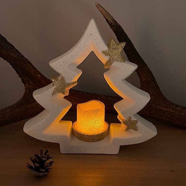 Online-Fuchs Dekobaum Weihnachtsbaum aus Keramik mit günstig online kaufen