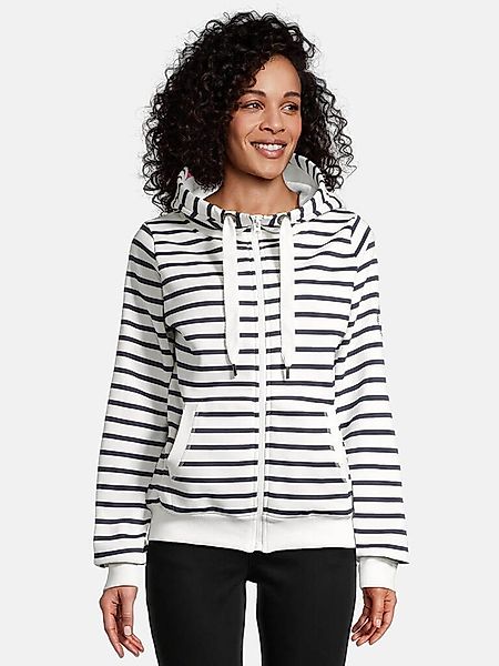 salzhaut Kapuzensweatjacke Damen Sweatjacke Sööte geringelt günstig online kaufen