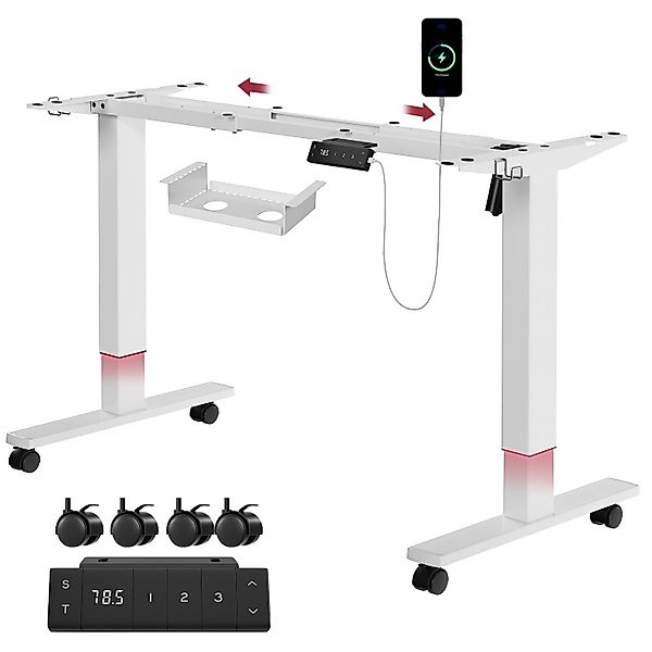 HOMALL Schreibtisch Elektrisch höhenverstellbares Tischgestell mit günstig online kaufen