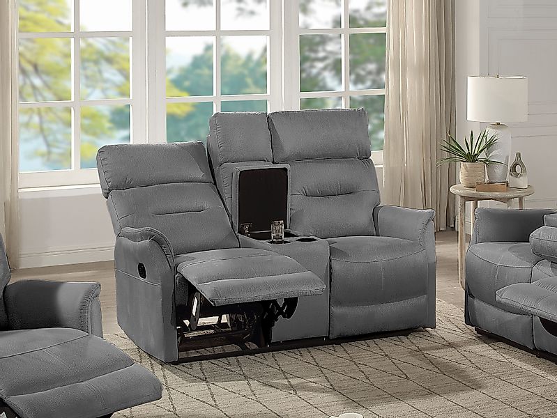 ATLANTIC home collection 2-Sitzer »Falk« Zwei Relaxfunktionen, Mittelkosole günstig online kaufen