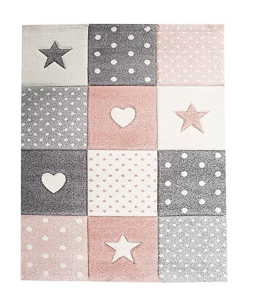merinos Teppich PASTELL KIDS, Rosa, 120 günstig online kaufen