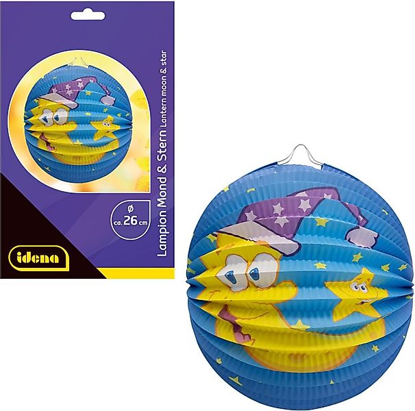 Idena Umzugslaterne Idena Mond & Sterne Laterne aus FSC-zertifiziertem Papi günstig online kaufen
