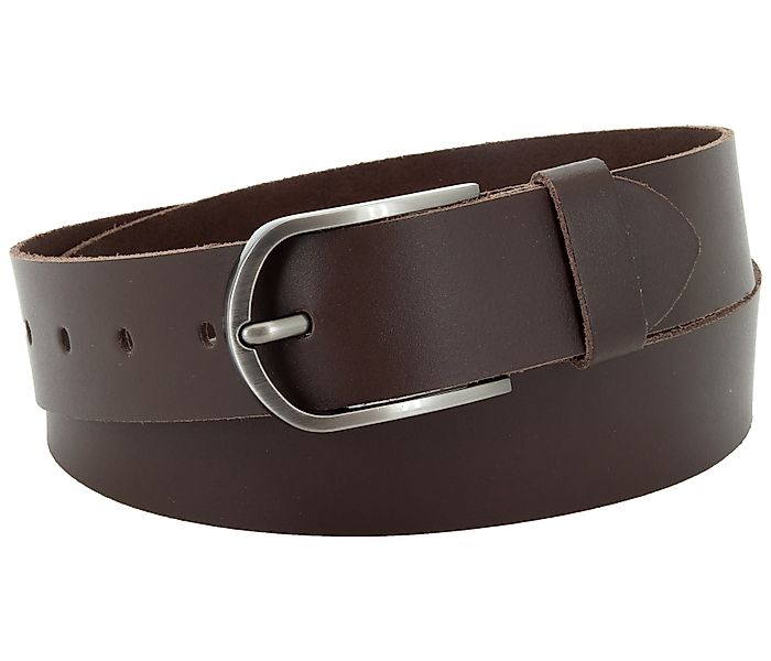 COLOGNEBELT Ledergürtel OM527-SL-Dunkelbraun MADE IN GERMANY, günstig online kaufen