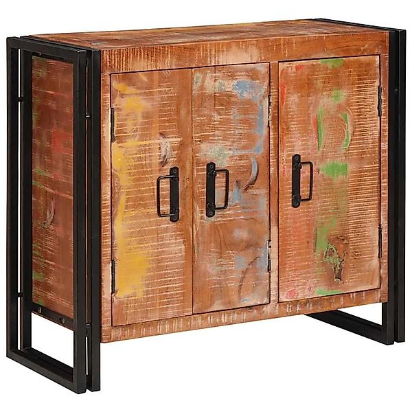 vidaXL Sideboard mit Türen Braun Massives Holz und Metall 4104750 günstig online kaufen