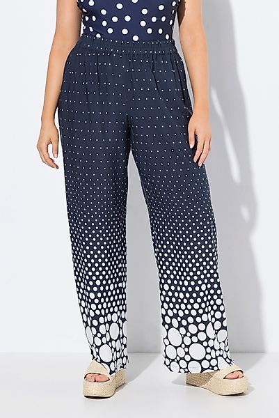 Ulla Popken Funktionshose Palazzohose Punkte weites günstig online kaufen