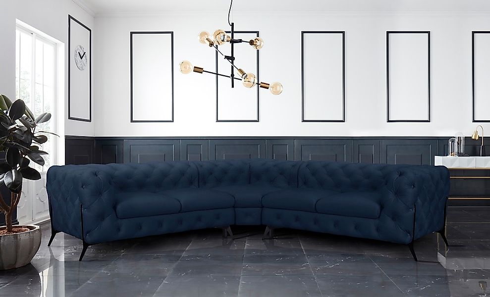 Leonique Chesterfield-Sofa »Amaury L-Form«, Chesterfield-Optik, Breite/Tief günstig online kaufen