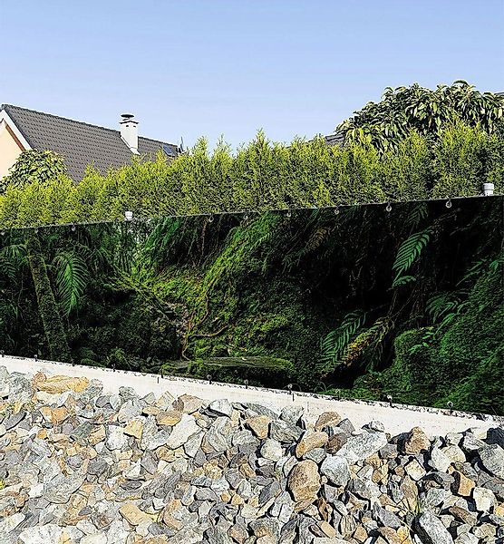 MyMaxxi Sichtschutzzaunmatten Zaunbanner Zugewachsener Wald Sichtschutz günstig online kaufen