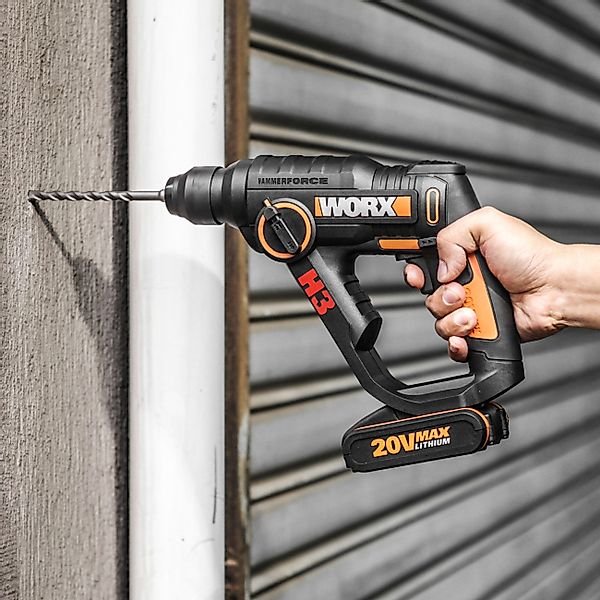 Worx Akku-Bohrhammer WX390.1, (Set), 3-In-1, pneumatisches günstig online kaufen