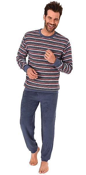 Normann Pyjama Langer Herren Frottee Schlafanzug günstig online kaufen
