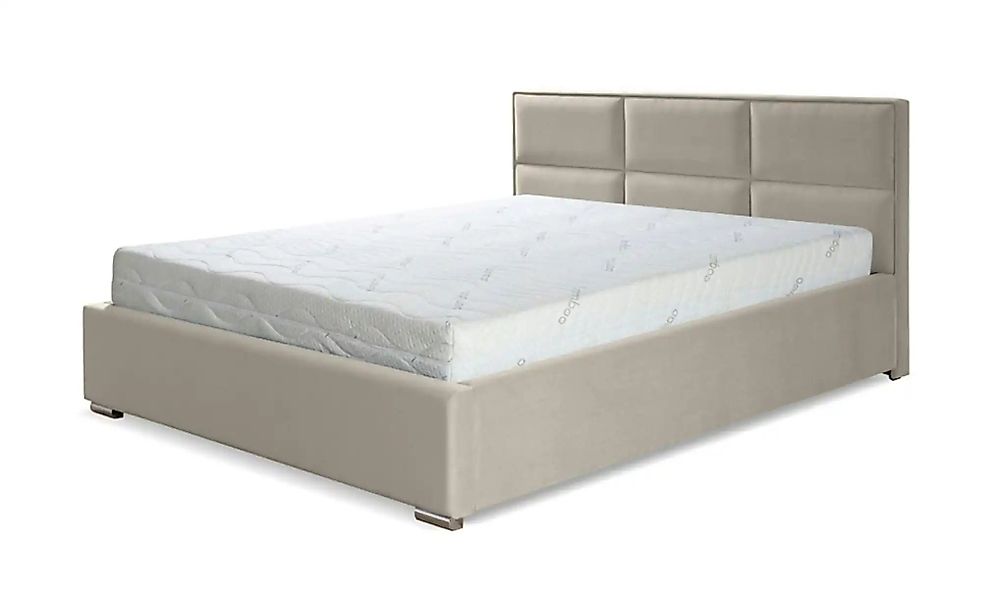 Polsterbett mit Bettkasten Imbir ¦ beige ¦ Maße (cm): B: 120 H: 52 Betten > günstig online kaufen