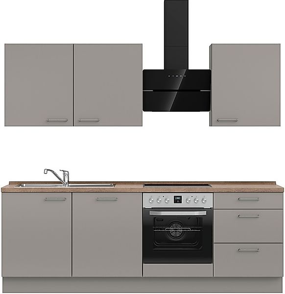 nobilia® Küchenzeile »"Laser II", Ausrichtung wählbar, Breite 240 cm« vormo günstig online kaufen