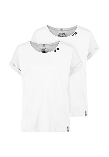 SUBLEVEL T-Shirt Damen Basic Shirt 2er Pack verschiedene Farben (2-tlg) günstig online kaufen